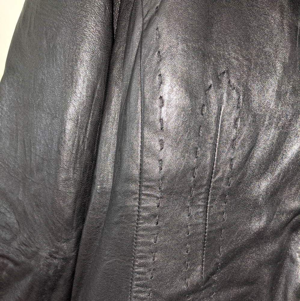 Genuine leather Jacket with removable lining - Picture 2 of 4